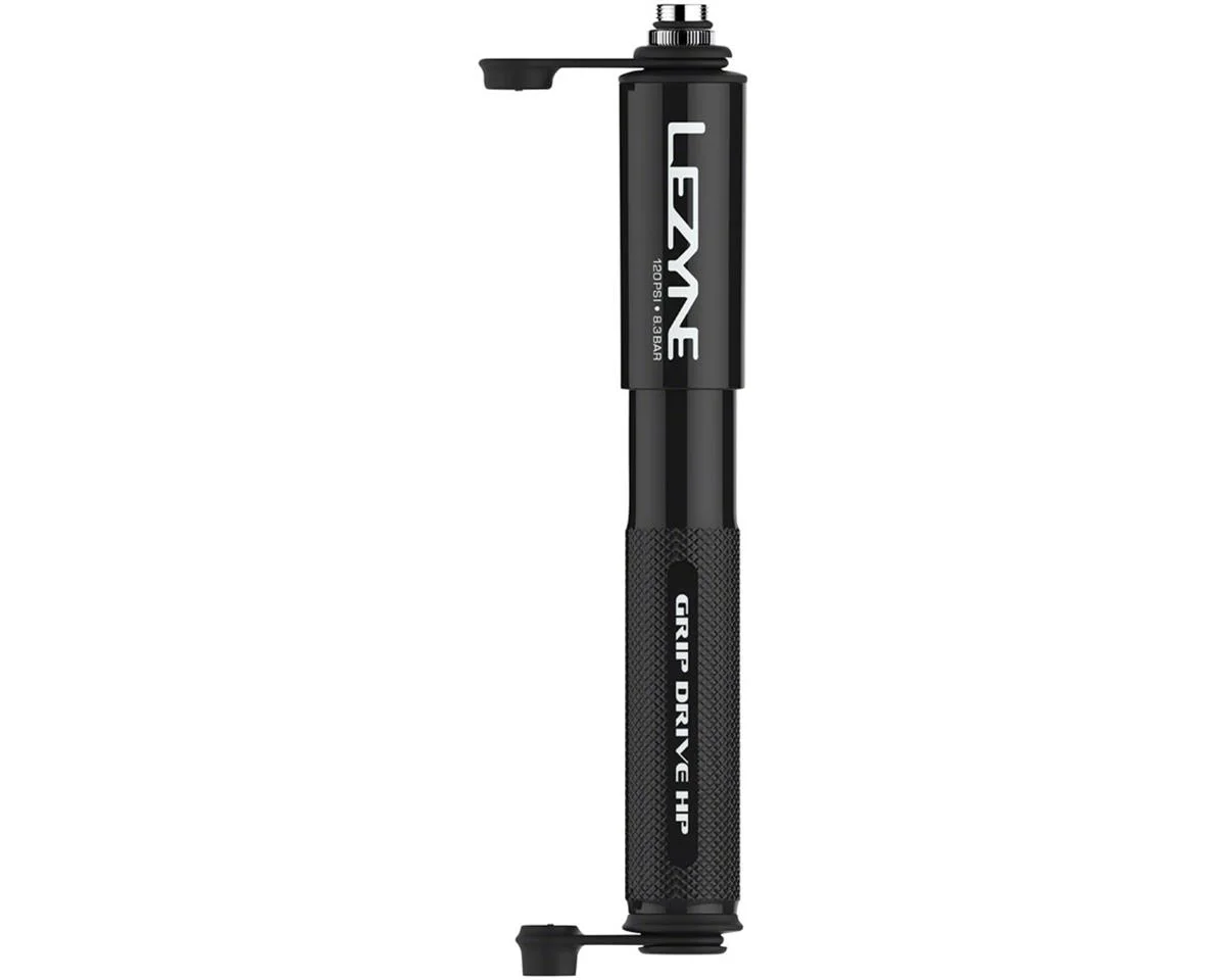 Lezyne Grip Drive HP Pump (Black) (High Pressure) (S)